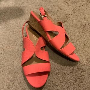 NEW! Aerosoles Coral Wedge Sandals